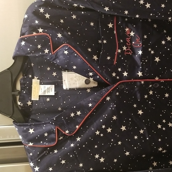 💕L*SPACE💕 Luna Pajama Set ~ Starry Night Star Print Medium M NWT - Picture 11 of 16